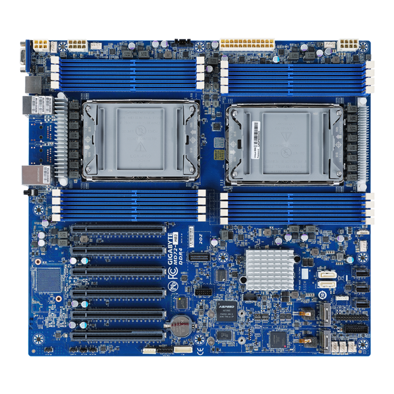 Gigabyte Server Motherboard, 3rd Gen Intel Xeon Scalable - E-ATX DP MD72-HB3 Rev. 1.x