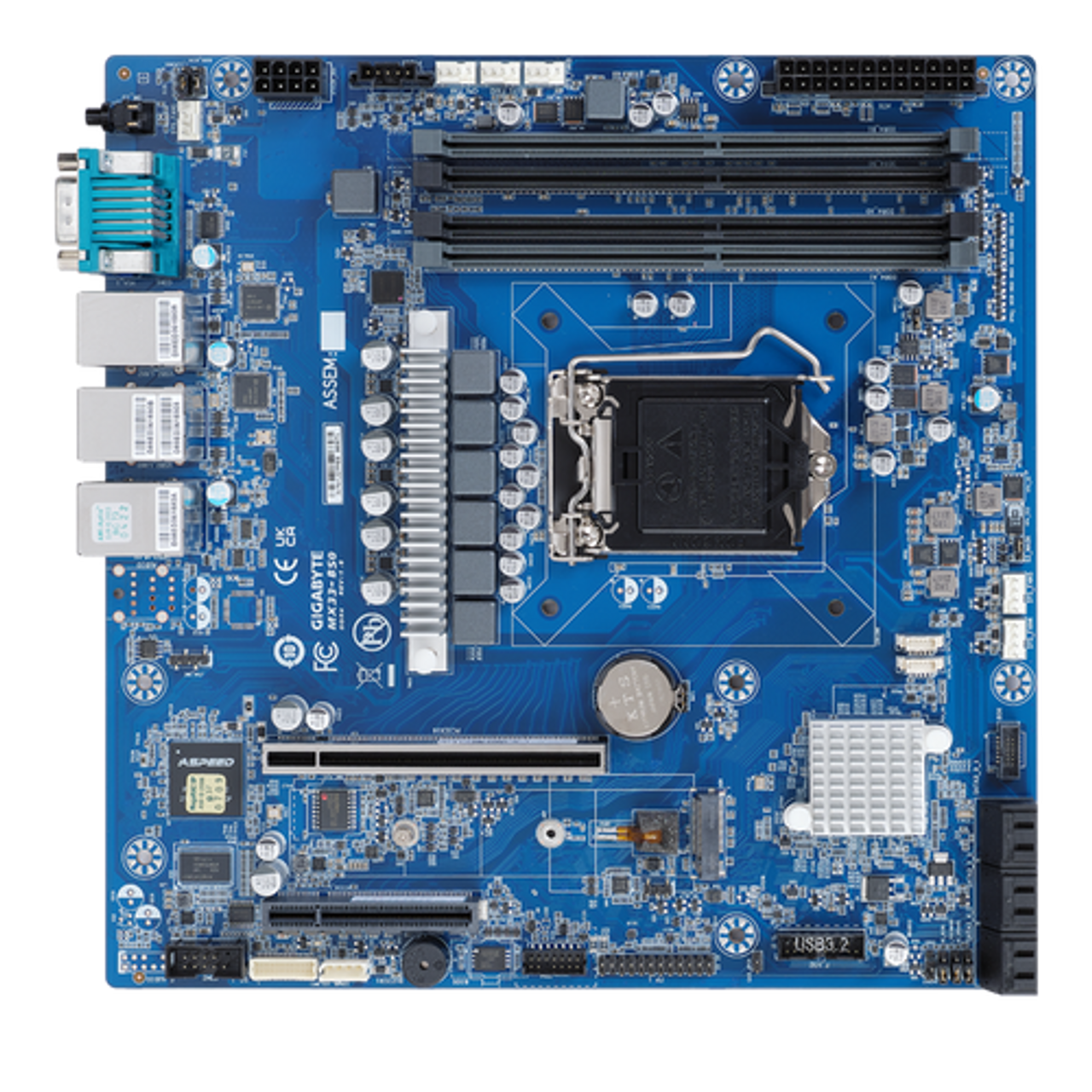 Gigabyte Workstation Motherboard - Intel Xeon E-2300 - microATX UP MX33-BS0 Rev. 1.x
