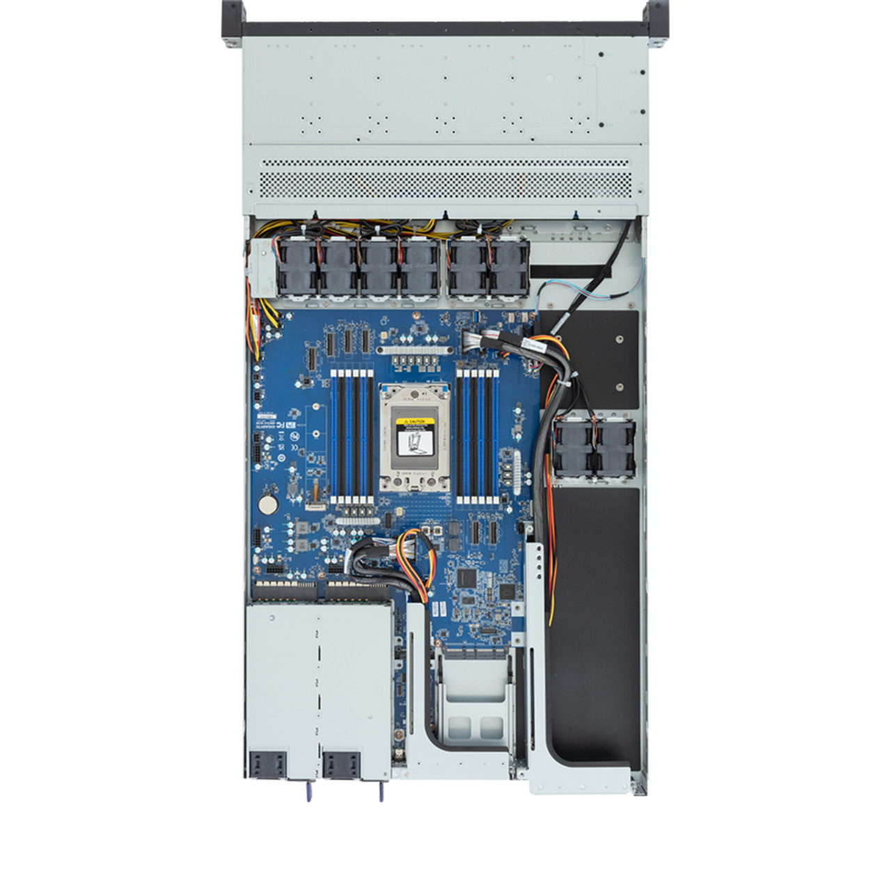 Gigabyte 1U Rack Server - AMD EPYC 8004, 1x PCIe Gen5 GPU, 1x Gen3 M.2, 4+8 Gen4 NVME/SATA/SAS Bays R143-EG2 Rev. AAC2