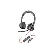 Poly Blackwire 8225 Stereo USB-C Headset | Microsoft Teams Certified | Hybrid ANC | Noise-Canceling Mic | USB-C/A Adapter | Black | 8X225AA