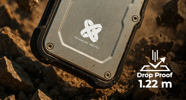 Titanium One Portable External SSD 500GB USB 3.2 Gen 2 IP66 Water/Dust/Shock Proof for PC Laptop Mac Android Game Console