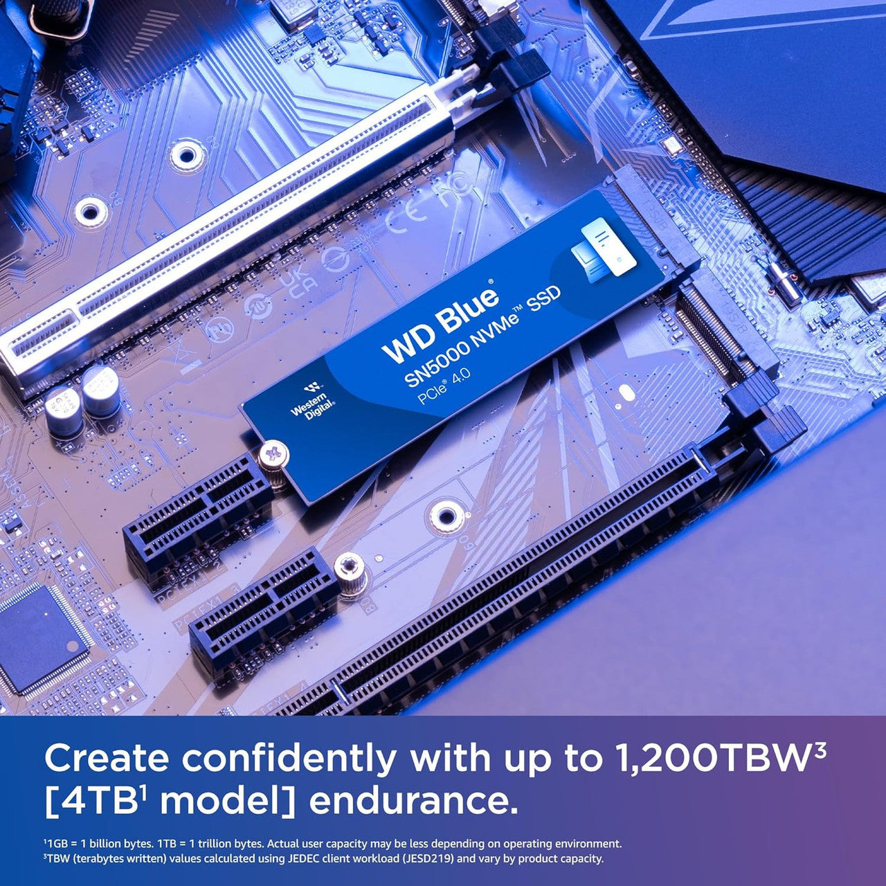 The SN5000 is engineered for long-term reliability with Western Digital’s proven durability and SSD technology.