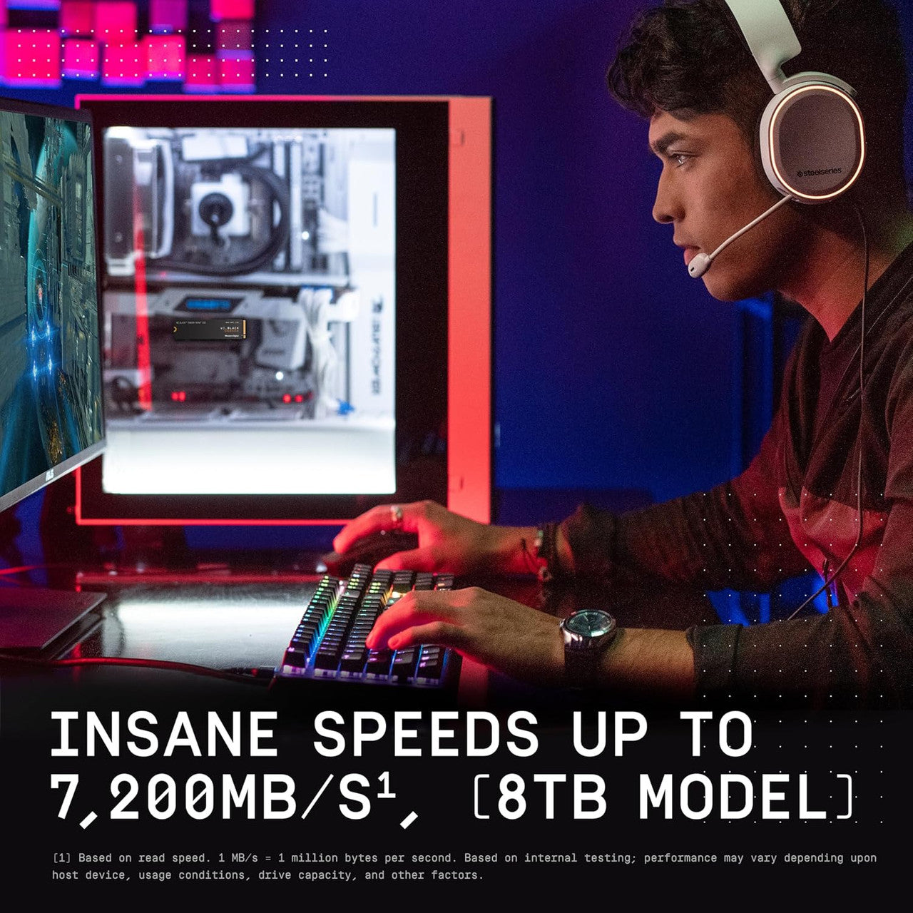 Designed with Gen4 PCIe and M.2 2280 technology, it delivers lightning-fast read speeds of up to 7,200 MB/s for seamless performance.