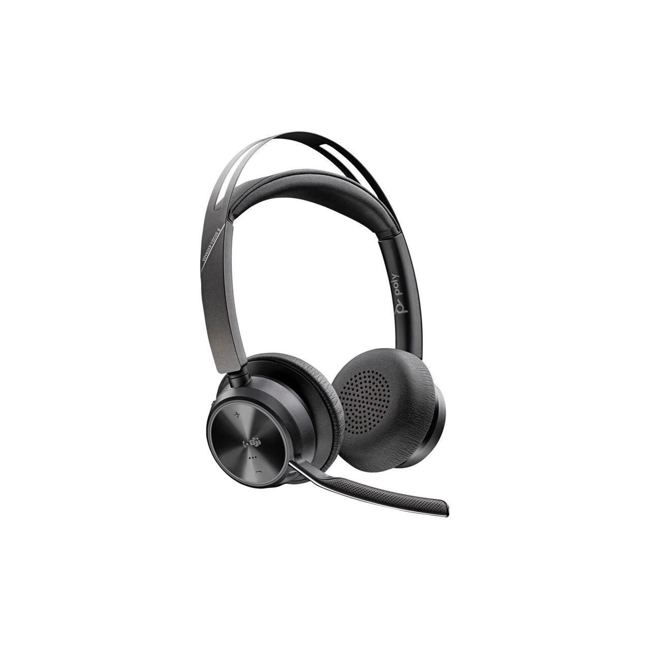 Poly Voyager Focus 2 UC Stereo Headset | USB-C/A Adapter + Charging Stand | 9T9J6AA#AC3