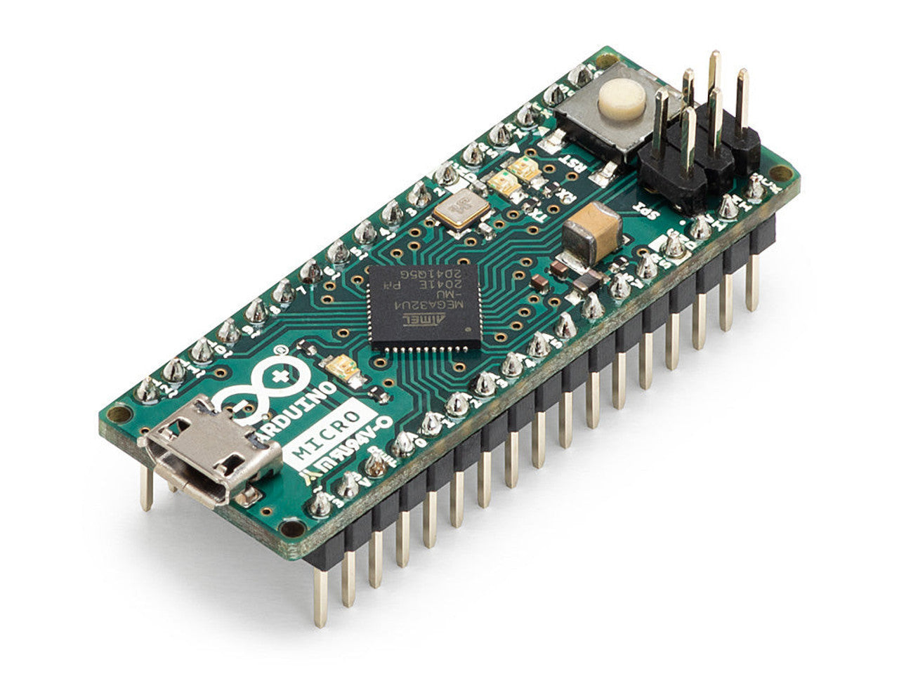 Arduino A000053 Micro withmicro USB connection, an ICSP Headers microcontroller board (Pack of 3)