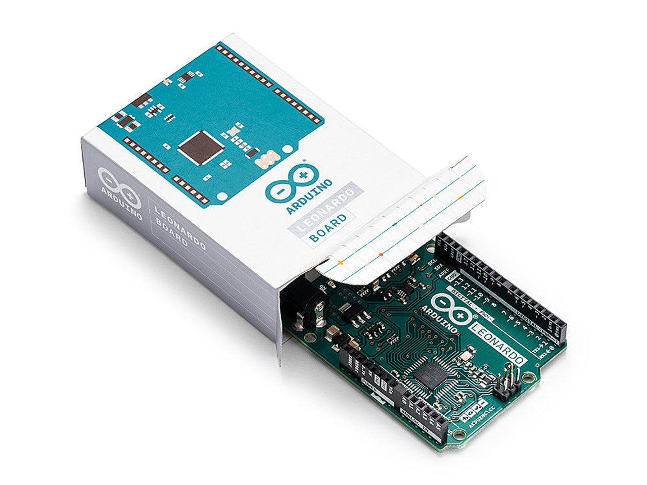 Arduino A000057 Leonardo with Headers USB connection power AC-to-DC adapter microcontroller board (Pack of 3)