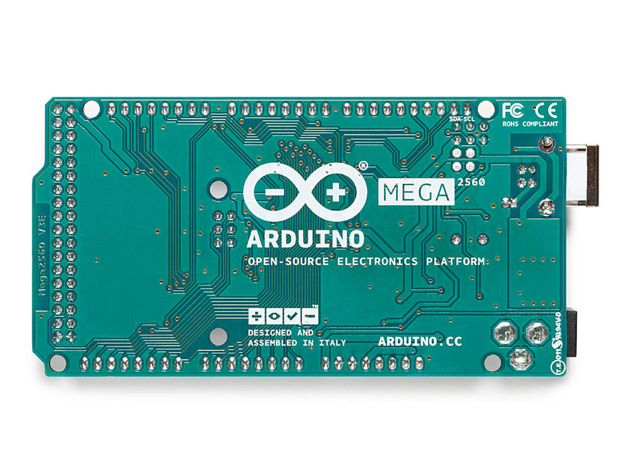 Arduino MEGA2560 REV3 Microcontroller Board USB and Power Jack Compatible with Uno Shields A000067