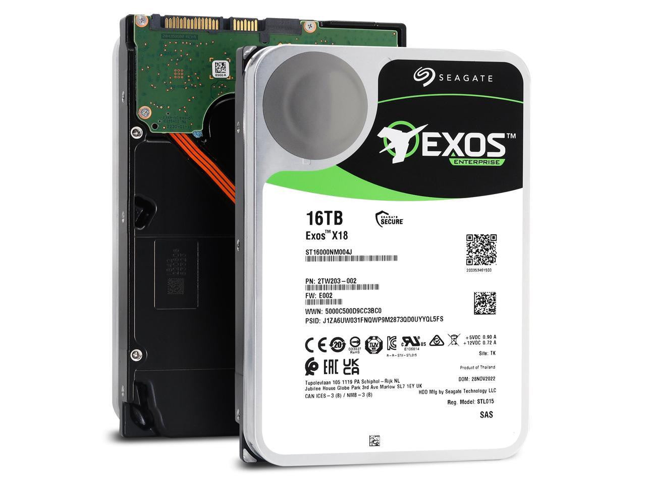 Seagate Exos X18 16TB HDD 3.5" SAS Internal Hard Disk Drive (ST16000NM004JSP)