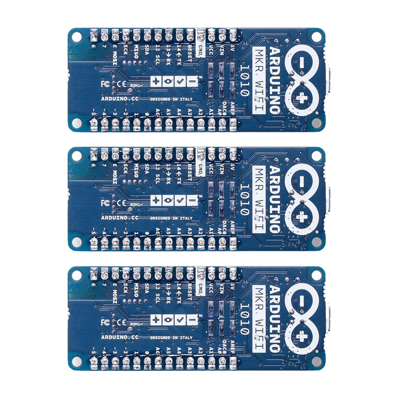 Arduino ABX00023 MKR WiFi 1010 WiFi-based IoT applications, micro USB connection preceding boards (Pack of 3)