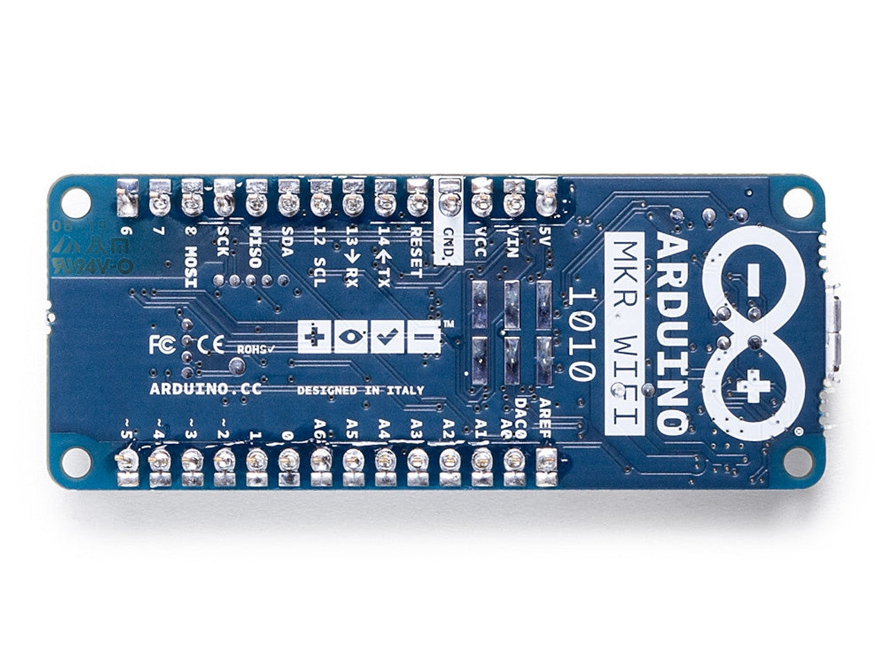 Arduino MKR WiFi 1010 WiFi-based IoT applications, micro USB connection preceding boards ABX00023