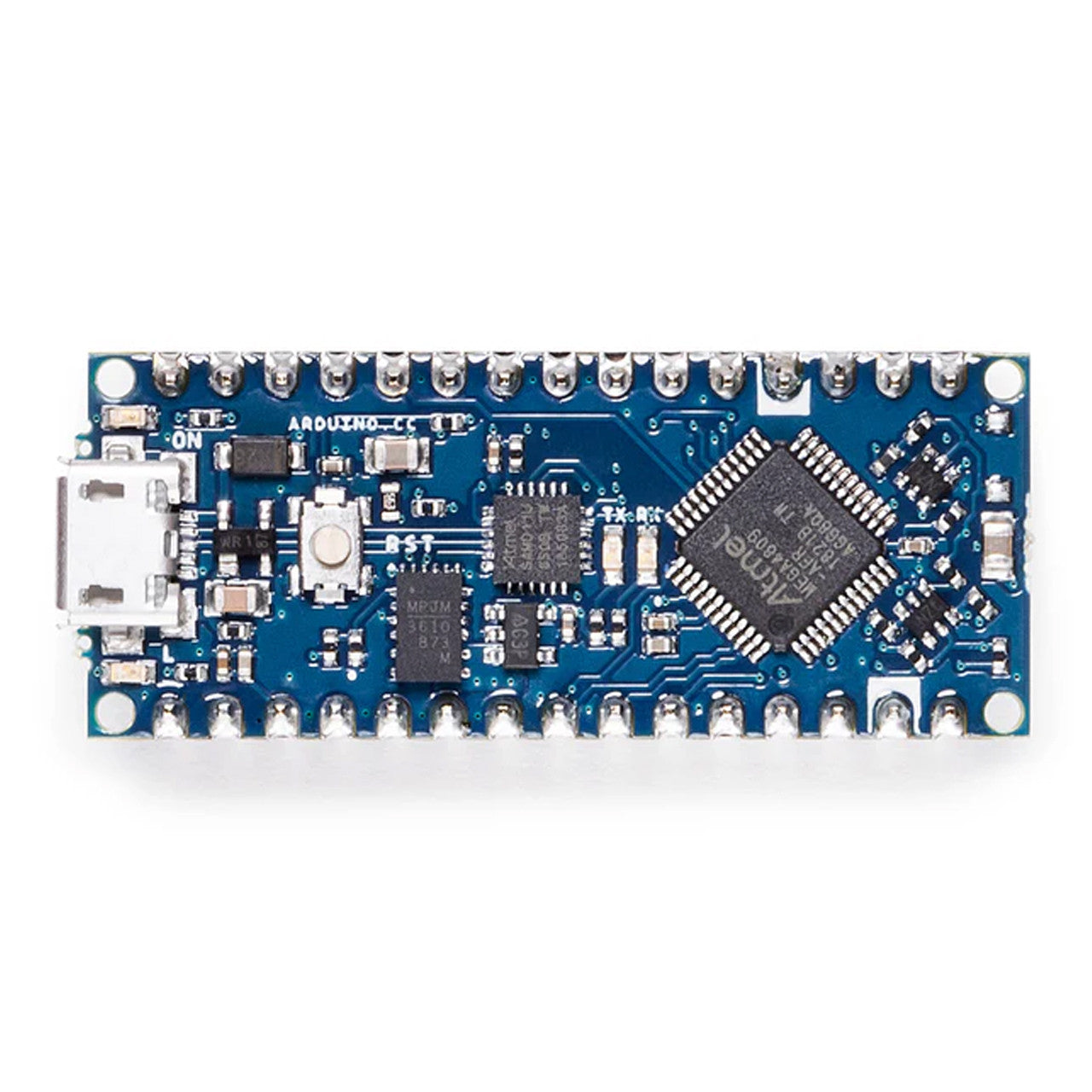 Arduino Nano Every w/ headers Compact ATmega4809 Microcontroller w/ Micro USB, 20 Digital I/O, 6 Analog Inputs ABX00033