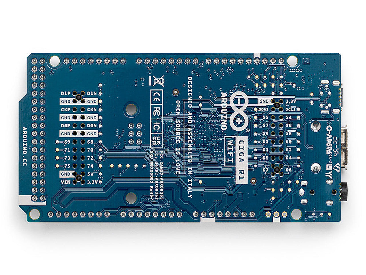Arduino Giga R1 WiFi Microcontroller have Wi-Fi or Bluetooth ABX00063