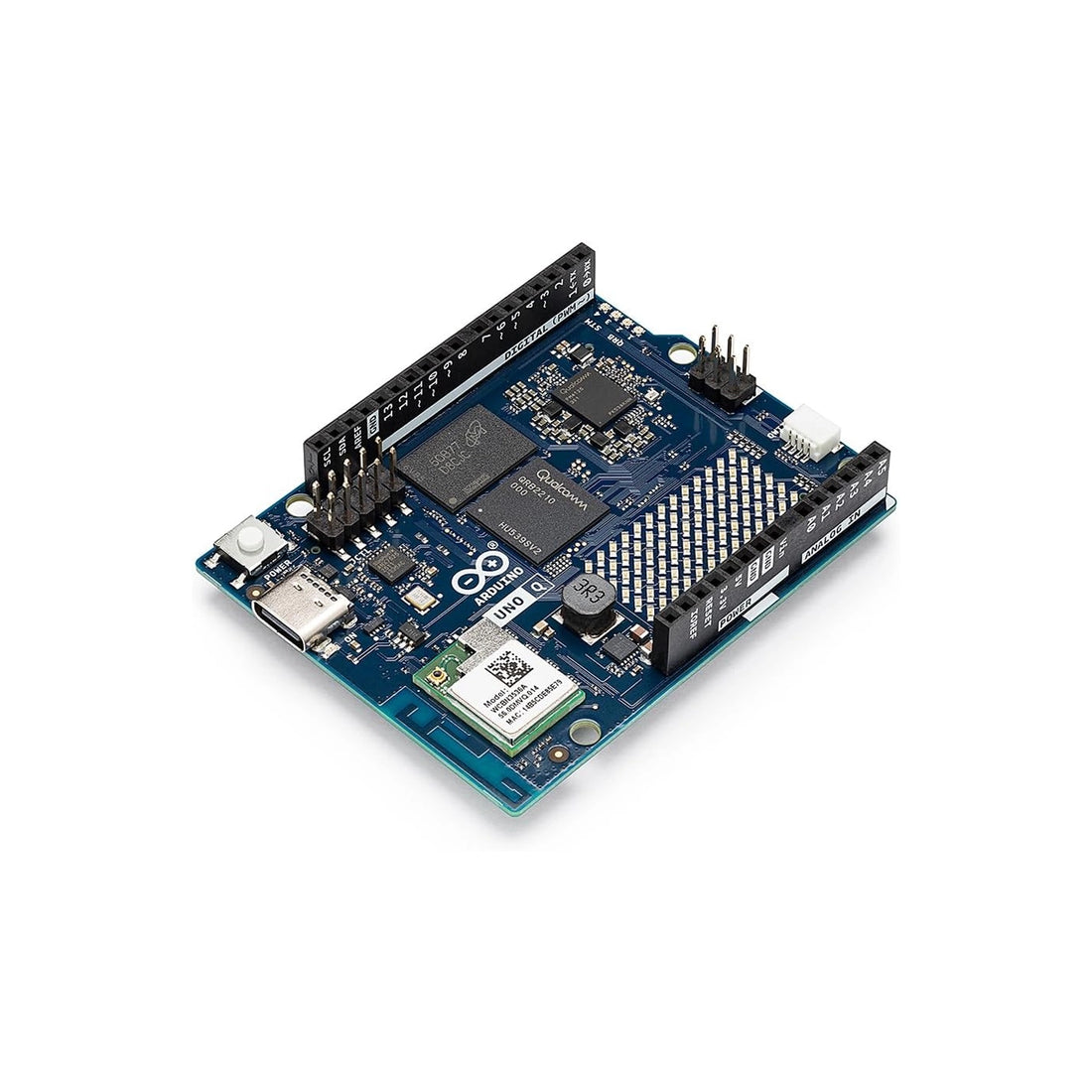 Arduino UNO Q Hybrid Board | QRB2210 & STM32U585 | AI Vision, IoT & Robotics | Linux Wi-Fi USB-C - ABX00173