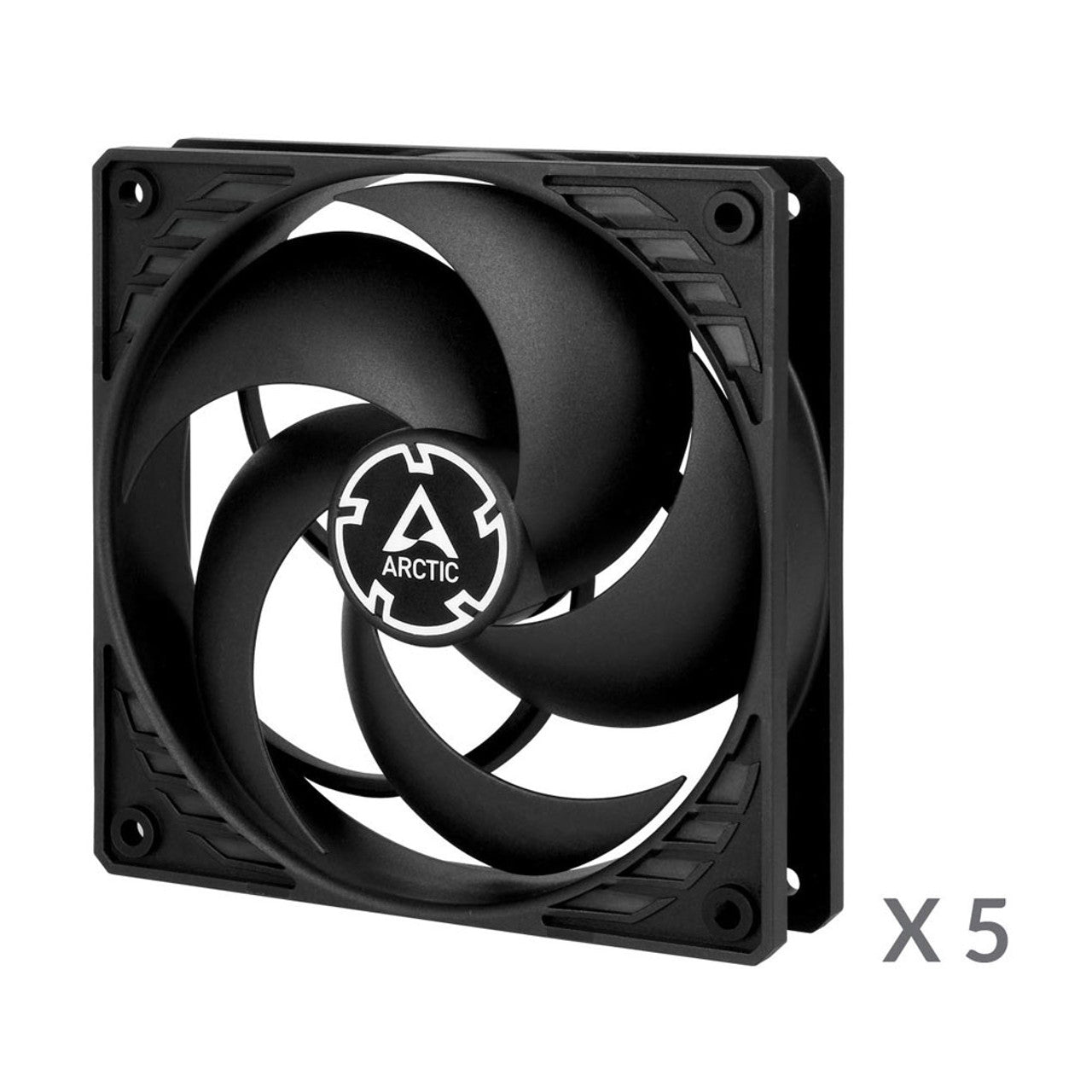 Arctic P12 120 mm | 1800 rpm | 3-Pin Case Fan | 5 Pieces (Black) - ACFAN00135A