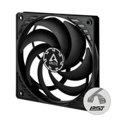 Arctic P12 Slim PWM PST 120 mm | 2100 rpm | Low-Profile 4-Pin Case Fan with Cable Splitter (Black) - ACFAN00187A