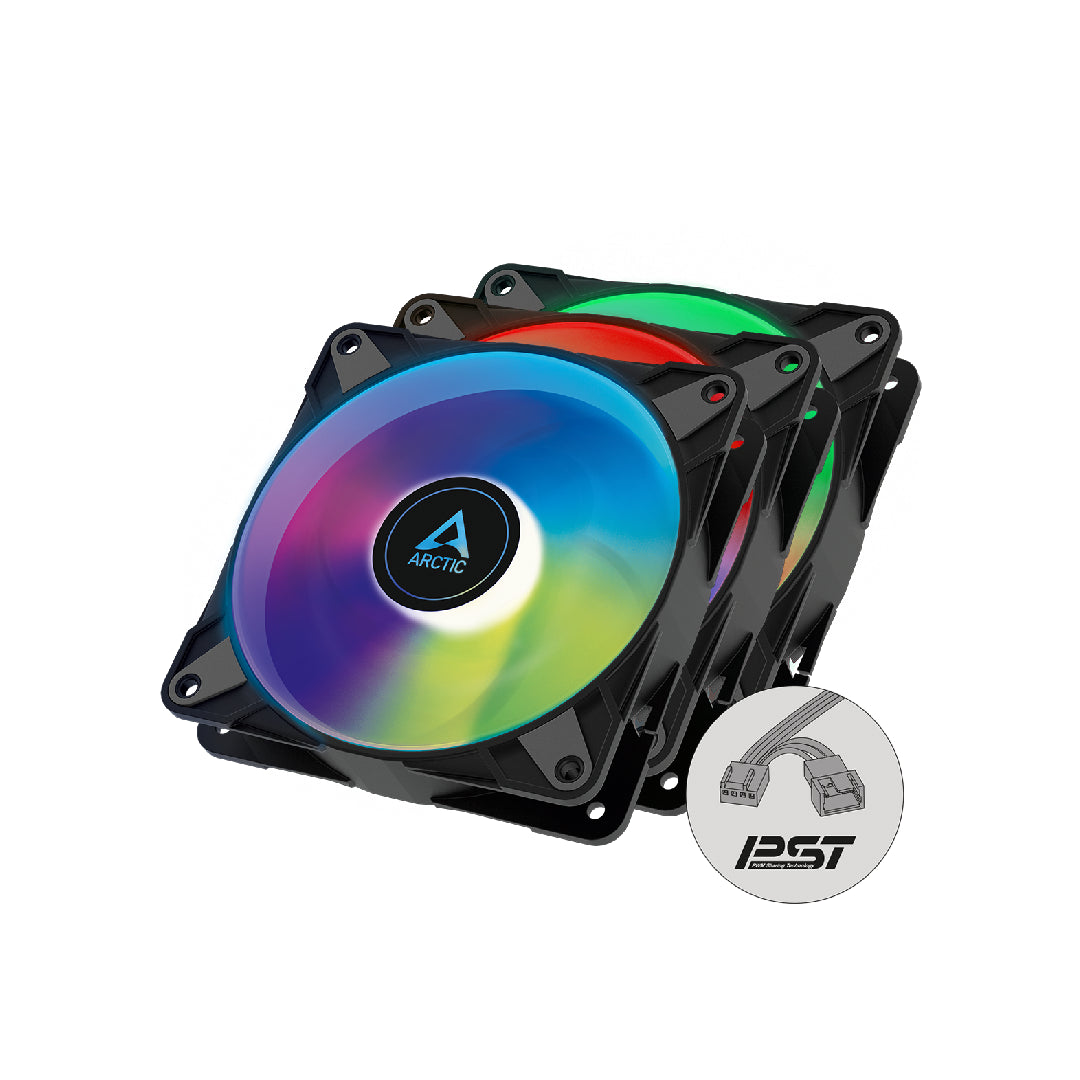 ARCTIC P12 PWM PST A-RGB 120mm Case Fan with Cable Splitter