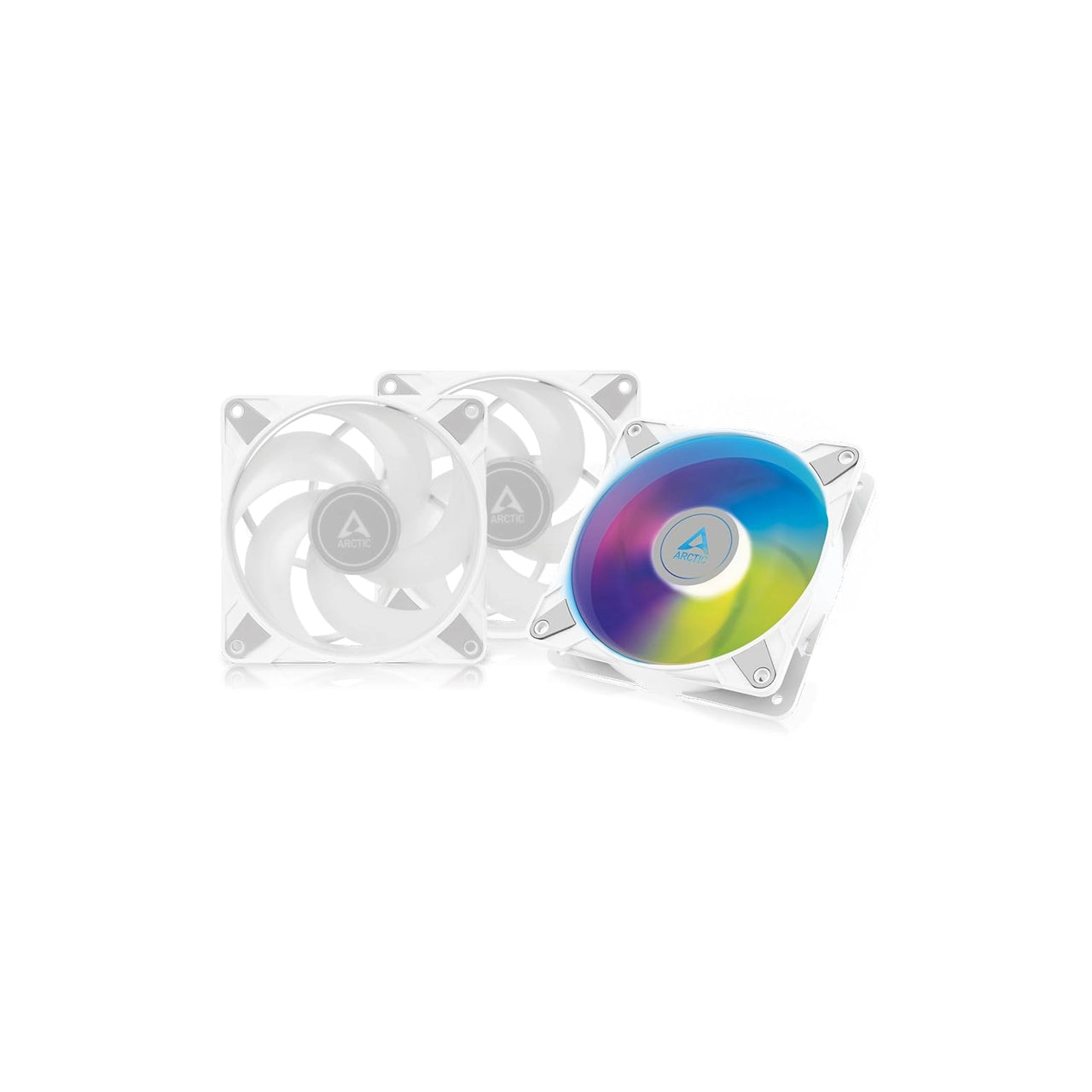 ARCTIC ACFAN00254A P12 A-RGB 120 mm Case Fan with Cable Splitter White - (1-Pcs/3-Pcs)