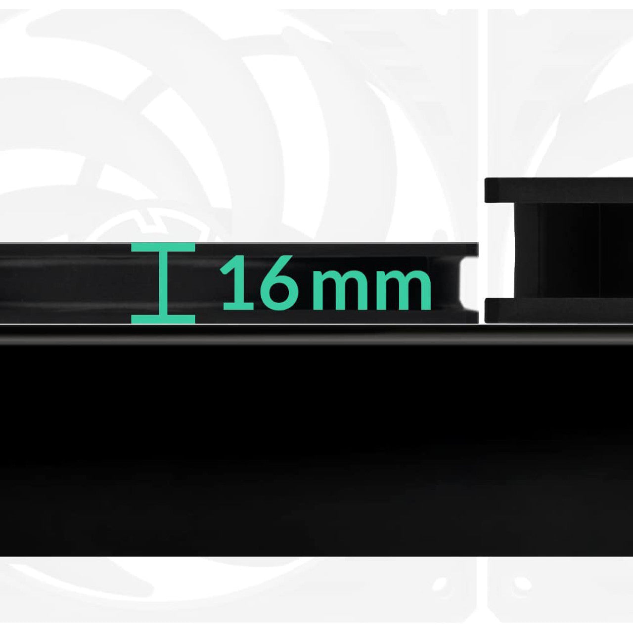 Arctic P14 Slim PWM PST 140 mm | 1800 rpm | Low-Profile 4-Pin Case Fan with Cable Splitter (Black) - ACFAN00268A