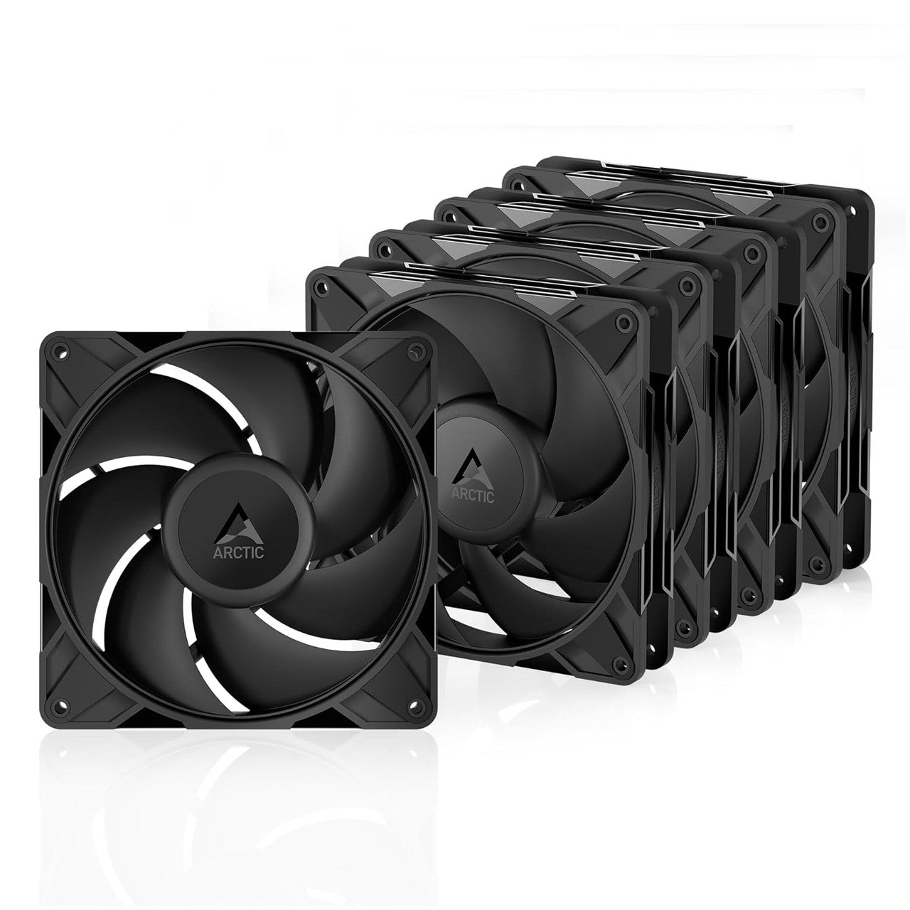 Arctic P14 Pro PST PWM | 140 mm | 2500 rpm | 4-Pin Case Fan with Cable Splitter | 5 Pieces (Black) ACFAN00319A