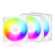 Arctic P14 Pro Reverse A-RGB PWM | 140 mm | 2650 rpm | 4-Pin Case Fan with Cable Splitter| 3 Pieces (White) ACFAN00328A