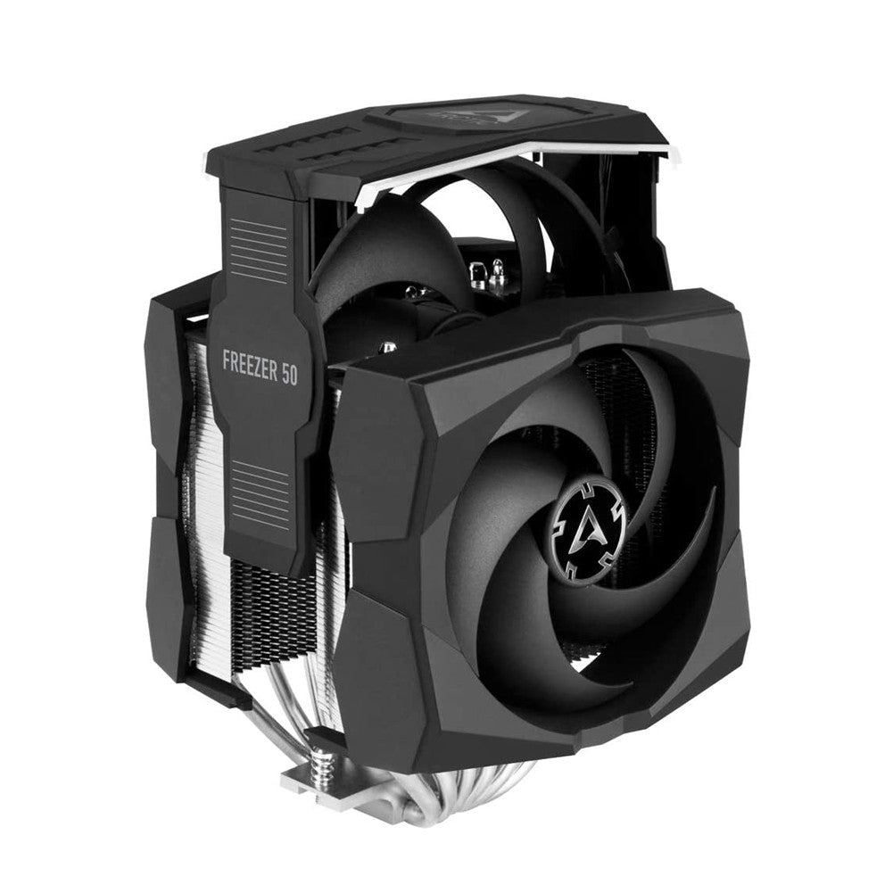 Arctic ACFRE00065A Freezer 50 Multi Compatible Dual Tower CPU Cooler with A-RGB CPU Cooler for AMD
