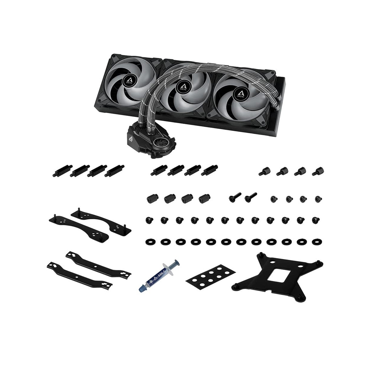 ARCTIC Liquid Freezer II 420 A-RGB Multi-Compatible All-in-one CPU AIO Water Cooler, LGA1700 compatible - Black ACFRE00109A