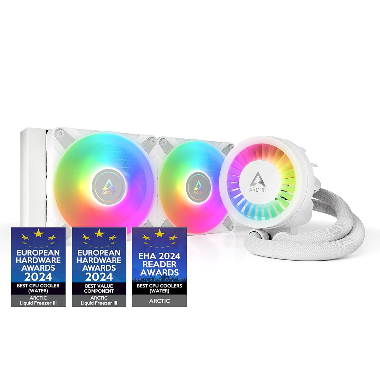 Arctic Liquid Freezer III 240 A-RGB Multi-Compatible All-in-one CPU AIO Water Cooler (White) ACFRE00150A
