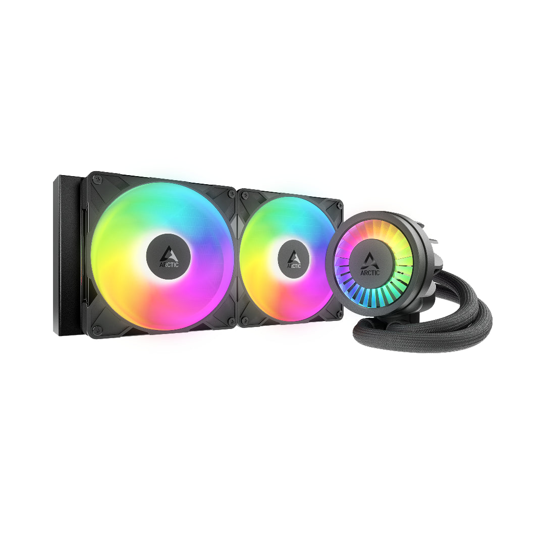 ARCTIC Liquid Freezer III Pro 280 A-RGB Black AIO CPU Cooler ACFRE00183A — Front View