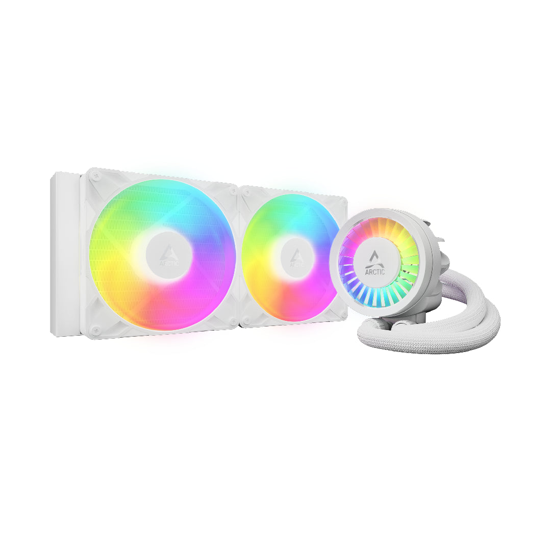 ARCTIC Liquid Freezer III Pro 280 A-RGB White AIO CPU Cooler ACFRE00187A — Front View