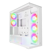 Arctic Xtender PC Case-Mid Tower-Tempered Glass Panel-Included A-RGB Fans (White) ACPCC00014A