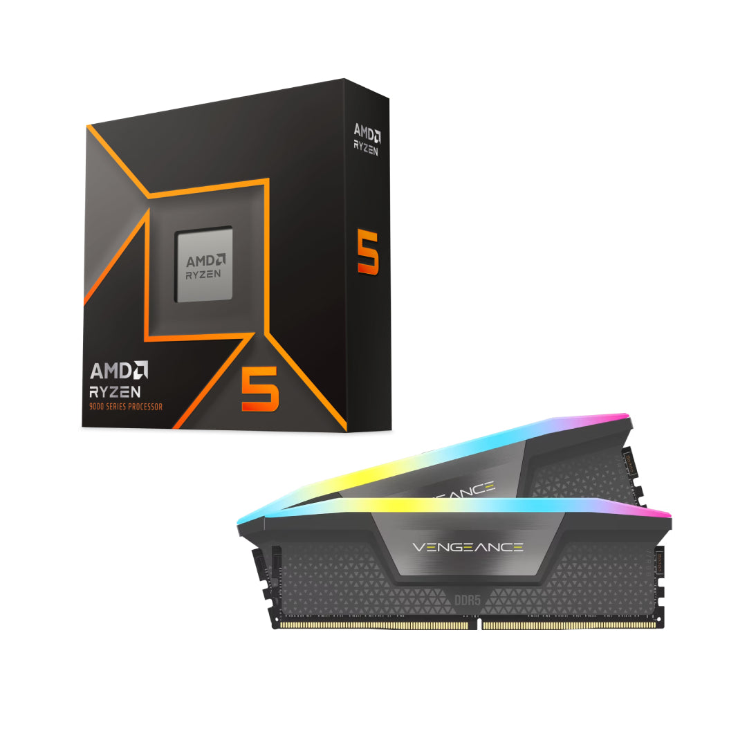 AMD Ryzen 5 9600X + Corsair 64GB DDR5 6000 AM5 Bundle – AAAWave