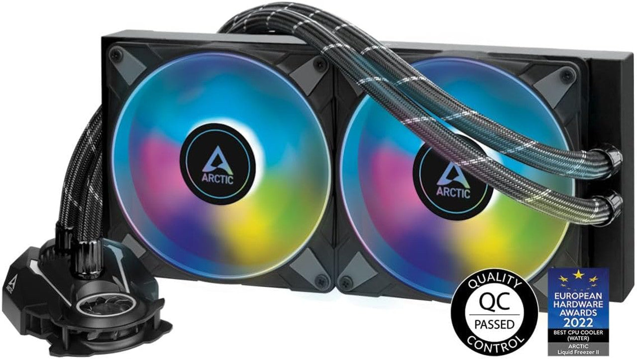 ARCTIC Liquid Freezer II 280 A-RGB Multi-Compatible All-in-one A-RGB CPU AIO Water Cooler Black ACFRE00106A
