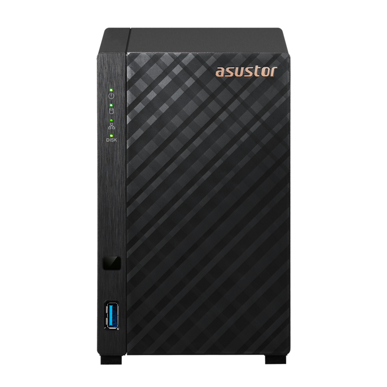 Asustor Drivestor 2 Lite 2 Bay NAS, Quad-Core 1.7GHz CPU, 1GbE Port, 1GB DDR4 (Diskless) AS1102TL
