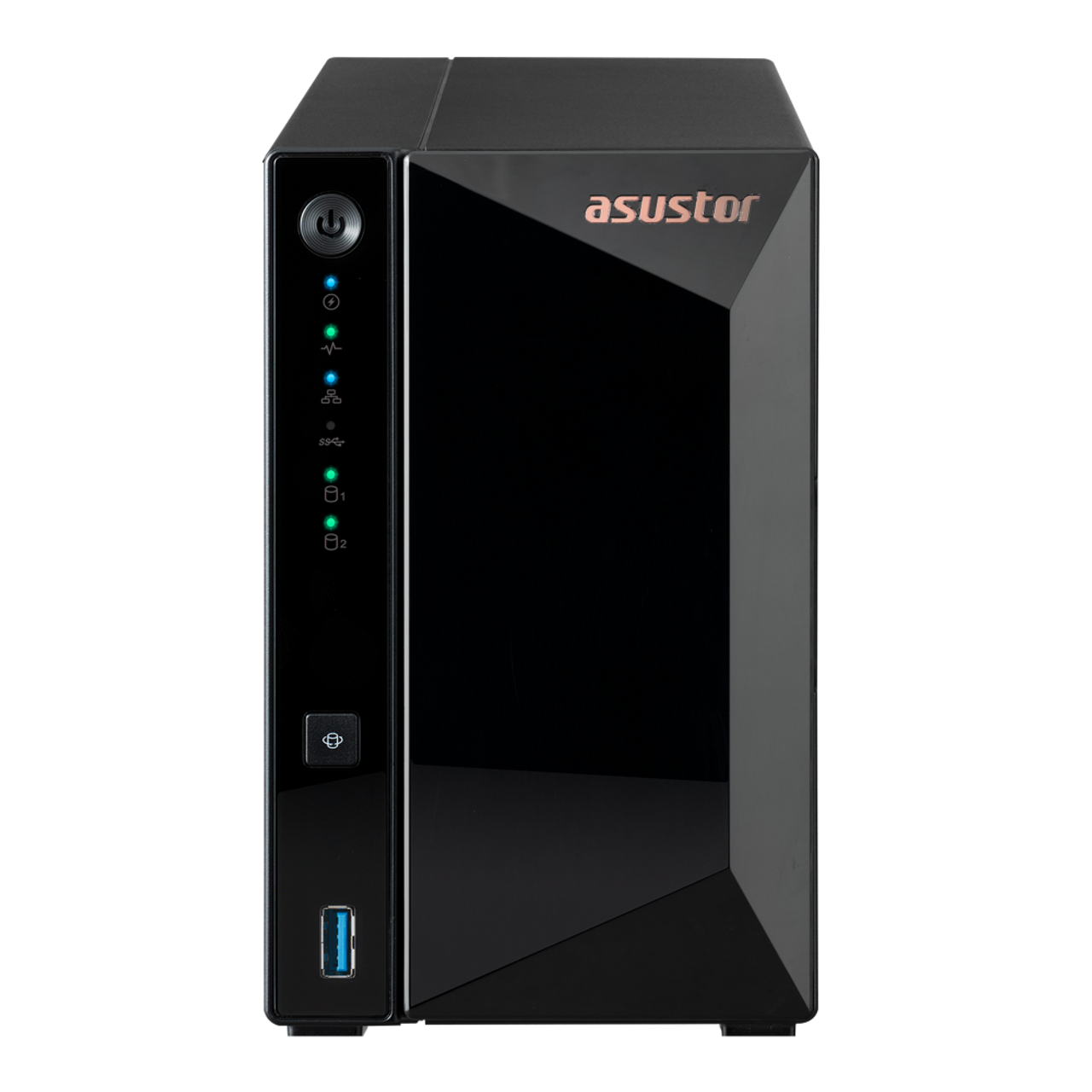 Asustor Drivestor 2 Pro Gen2 2 Bay NAS, Quad-Core 1.7GHz CPU, 2.5Gbe Port, 2GB DDR4 (Diskless) AS3302T v2