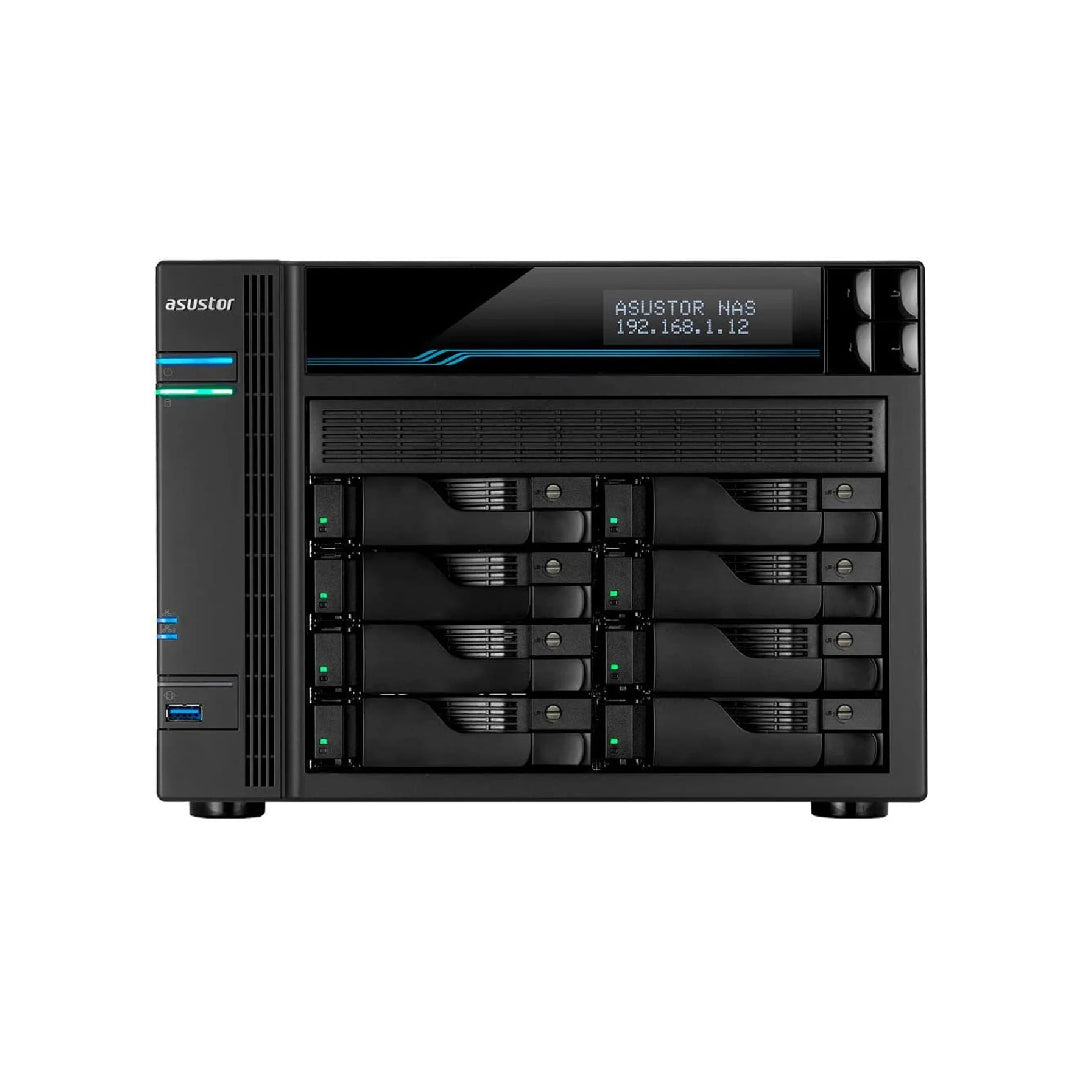 Asustor AS6508T LOCKERSTOR 8, Small Business 8-Bays NAS, Quad-Core CPU, Dual 2.5/10GbE Port, 8GB DDR4 RAM, Network Attached Storage (Diskless)