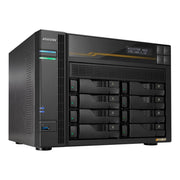 Asustor LOCKERSTOR 8 Gen 3, Medium Business 8-Bays NAS, AMD Quad-Core 2.3GHz CPU, 2.5GbE & 10GbE Ports, 16GB ECC DDR5 RAM, Network Attached Storage (Diskless) AS6808T