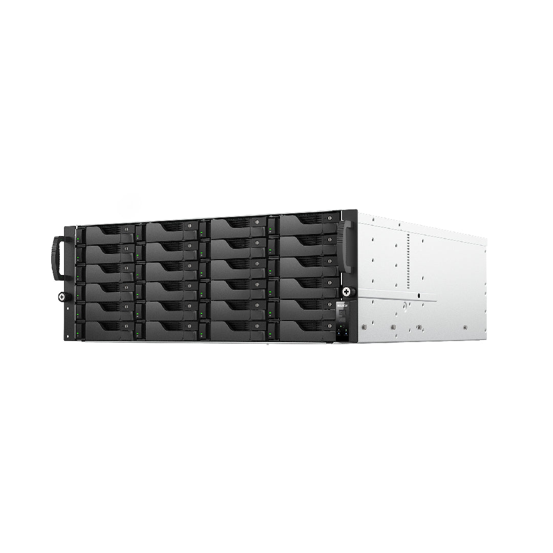 Asustor Lockerstor 24 Pro Gen2  24 Bay NAS, AMD Ryzen 7 Pro 7745 ,2x10GbE Ports, 16GB ECC DDR5, 4U Rackmount - AS7224RDX