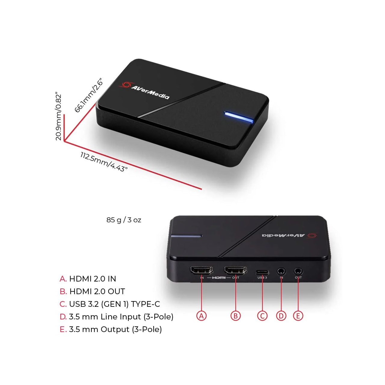 AVerMedia GC551G2 Live Gamer Extreme 3 Plug and Play 4K Capture Card