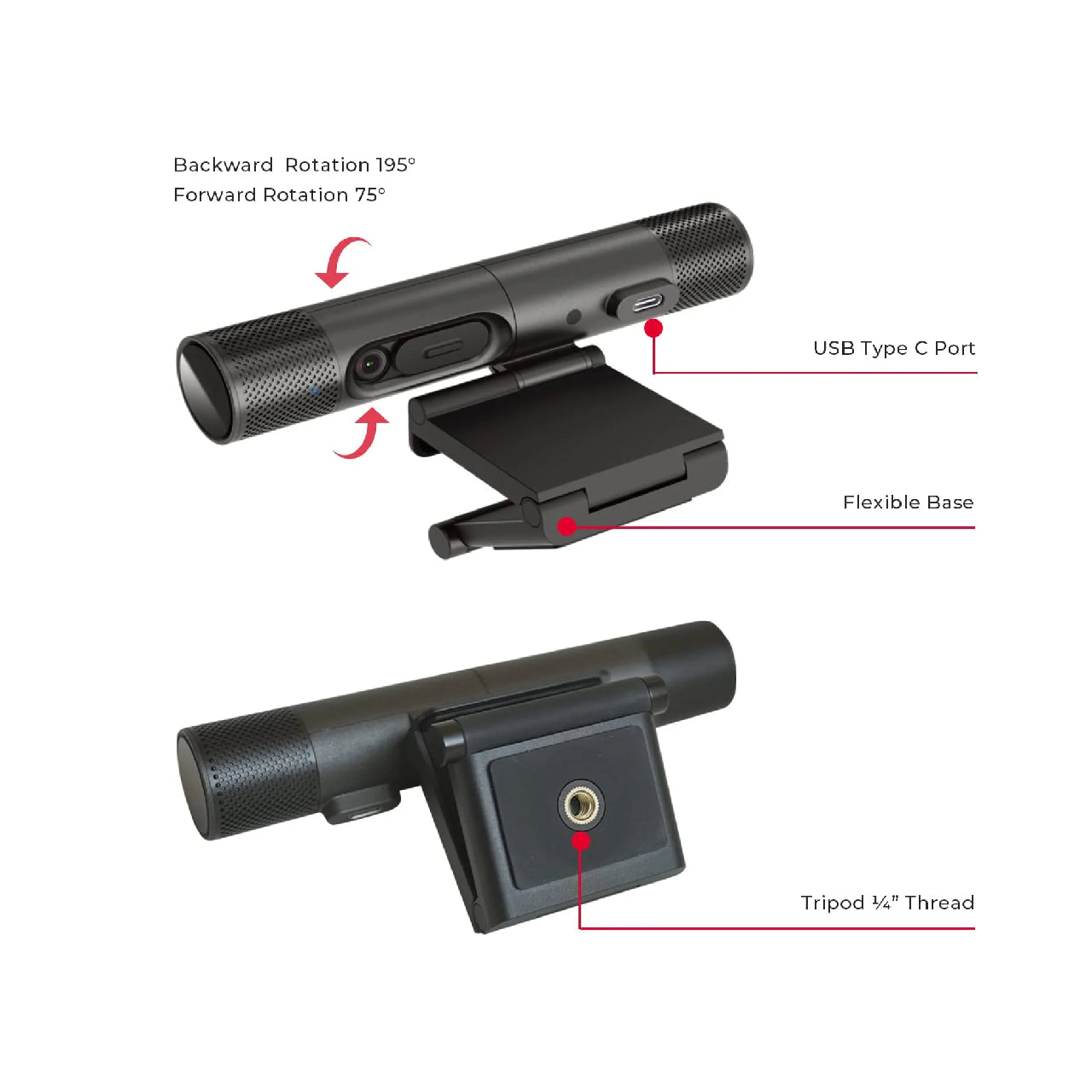 AVerMedia PW313D DualCam Two Autofocus Cameras in 2K Includes Tripod