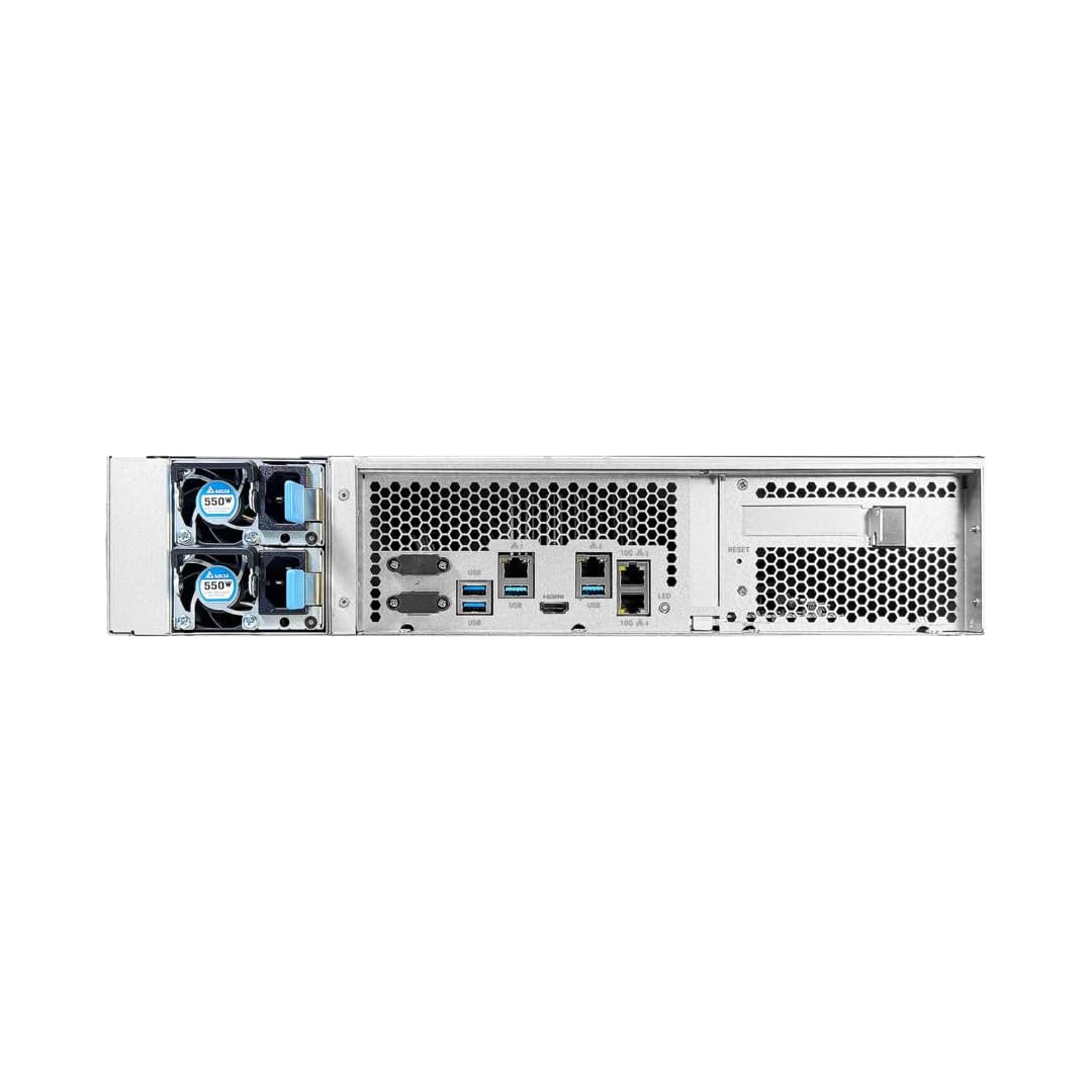Asustor Lockerstor 12 Pro Gen2 12 Bay NAS, Octa-Core 3.8GHz, 2x10GbE, 16GB DDR5, 2U Rackmount Server (Diskless) - AS7212RDX