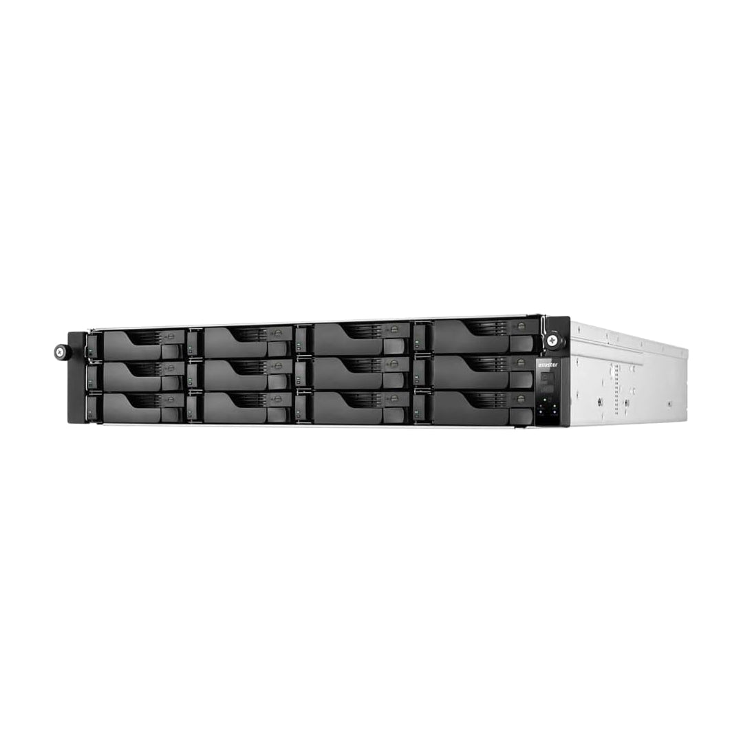 Asustor Lockerstor 12 Pro Gen2 12 Bay NAS, Octa-Core 3.8GHz, 2x10GbE, 16GB DDR5, 2U Rackmount Server (Diskless) - AS7212RDX