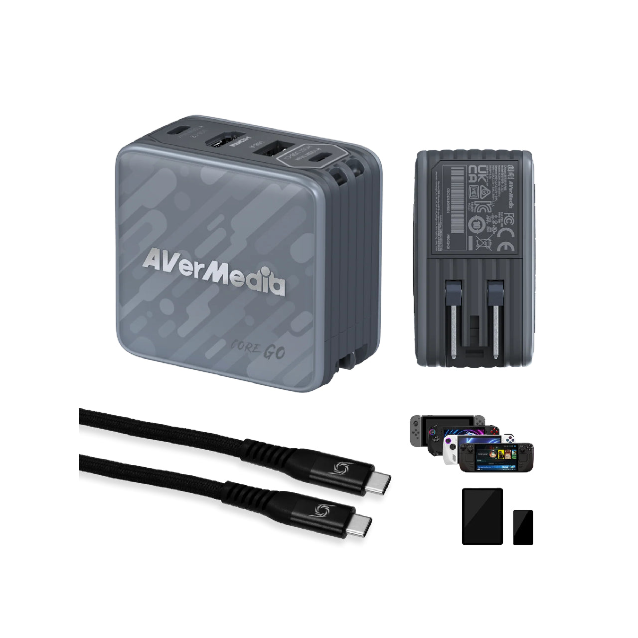 AverMedia GC313BLACK Core Go Fast Charging USB C