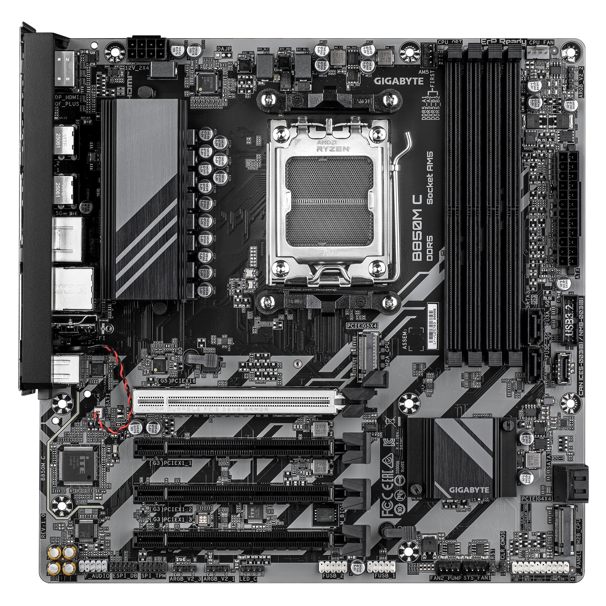 GIGABYTE Ultra Durable Motherboard | AMD B850 Chipset | AM5 | Micro-ATX | WIFI7 | B850M C
