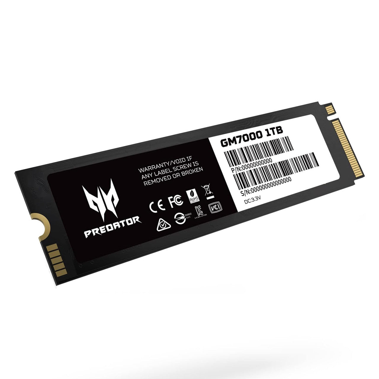 Acer Predator GM7000 1TB NVMe Gen4 Gaming SSD, M.2 2280