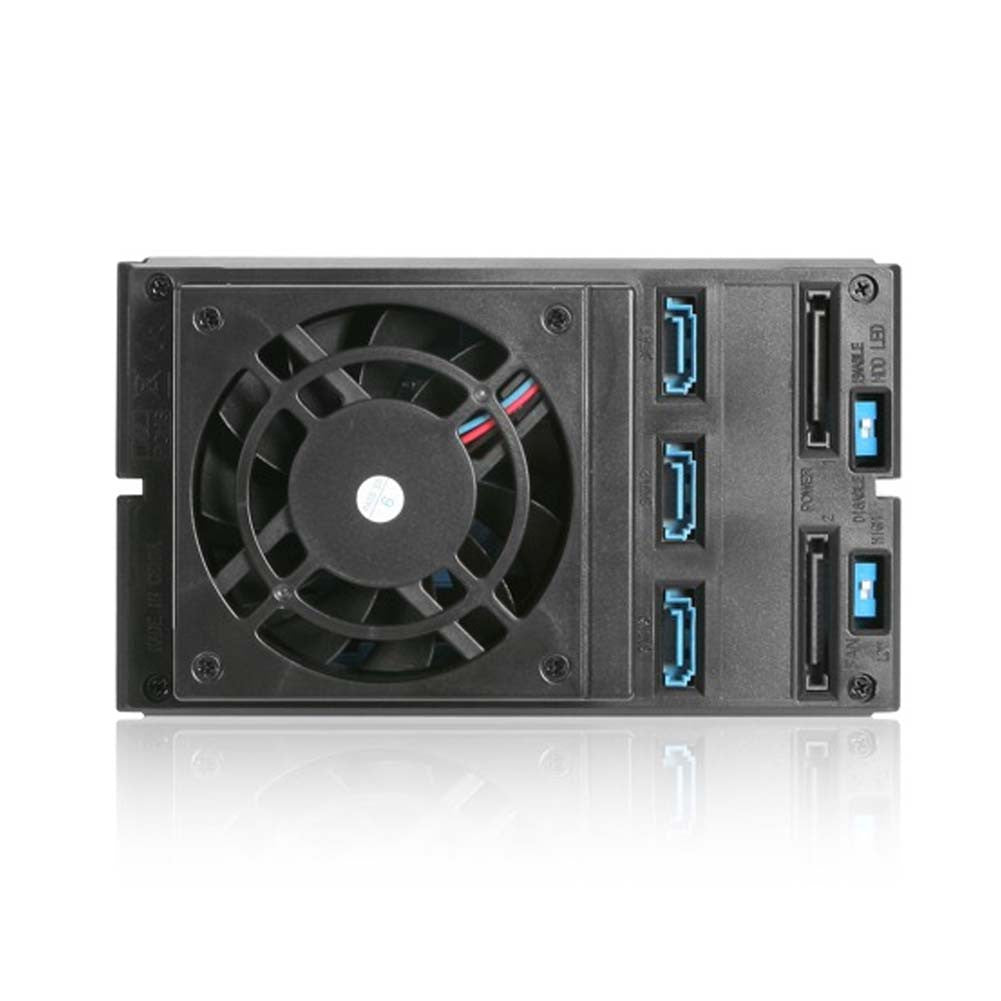 iStarUSA BPN-DE230HD | 2×5.25 to 3×3.5 Trayless Hot-Swap | 12Gb/s