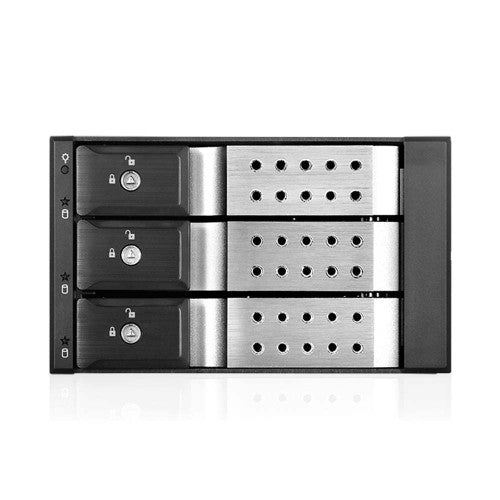 iStarUSA BPN-DE230HD | 2×5.25 to 3×3.5 Trayless Hot-Swap | 12Gb/s