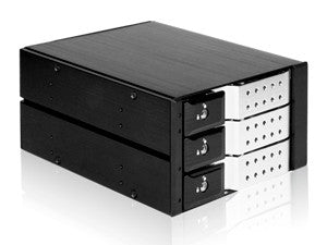iStarUSA BPN-DE230SS-SILVER 2x5.25 to 3x3.5 SAS Cage Trayless Hot-Swap
