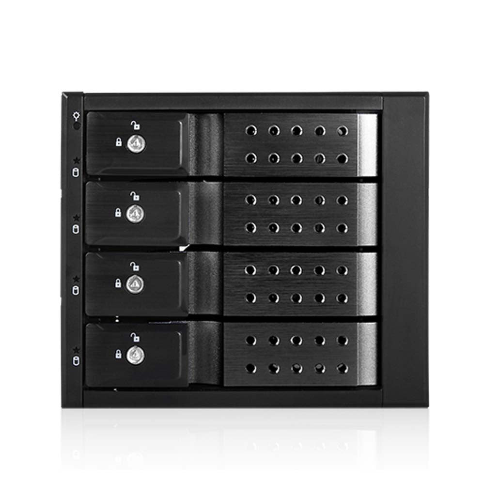 iStarUSA BPN-DE340HD-BLACK 3x5.25" to 4x3.5" 12Gb/s Cage Black