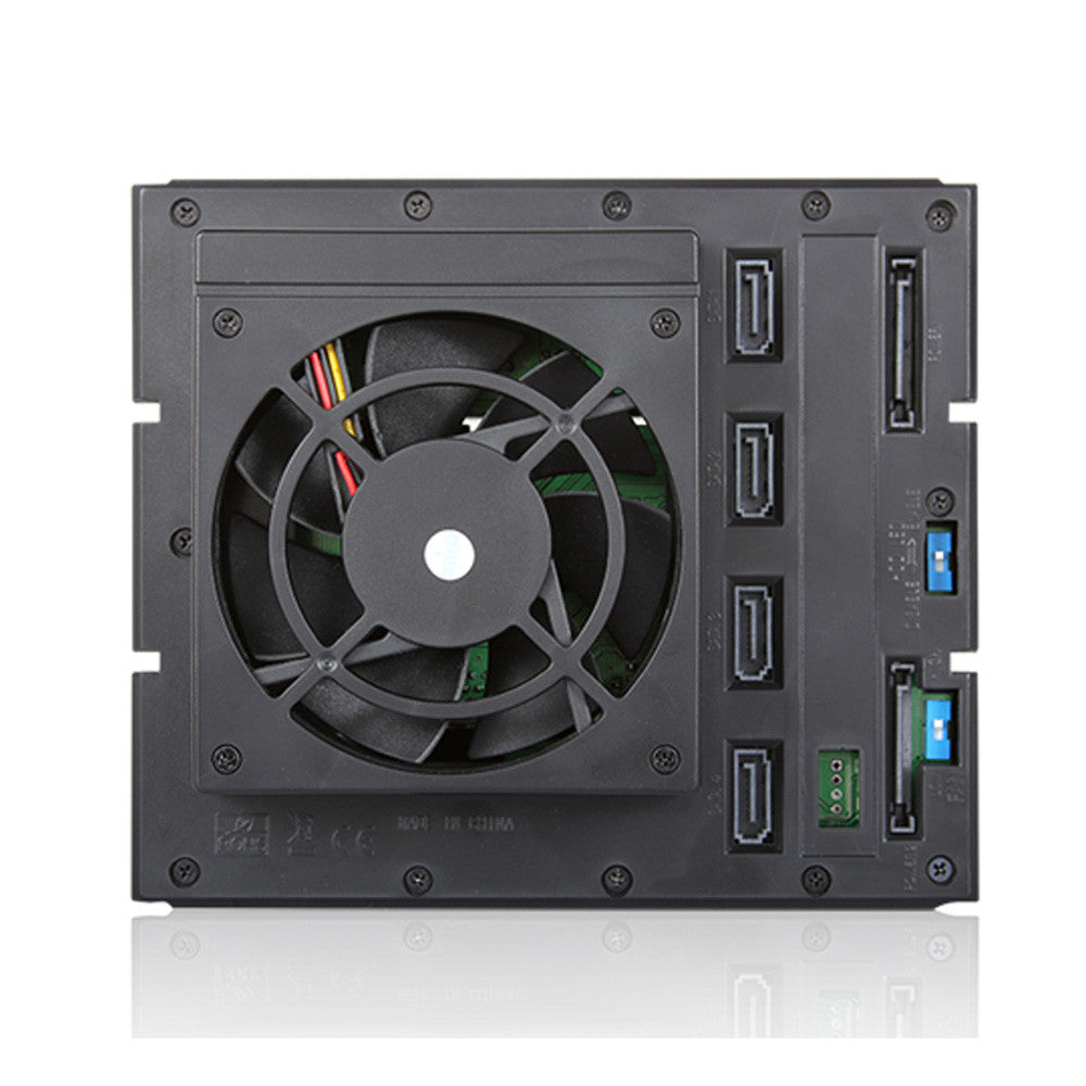 iStarUSA BPN-DE340SS-RED 3x5.25 to 4x3.5 SAS Trayless Hot-Swap Cage