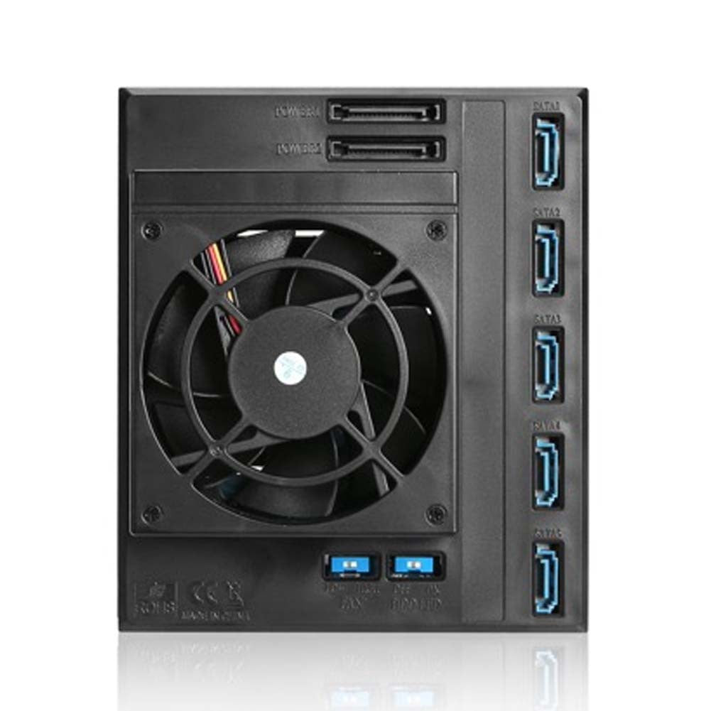 iStarUSA BPN-DE350HD-BLACK Trayless 3X 5.25 to 5X 3.5 12Gb/s HDD Hot-swap Rack